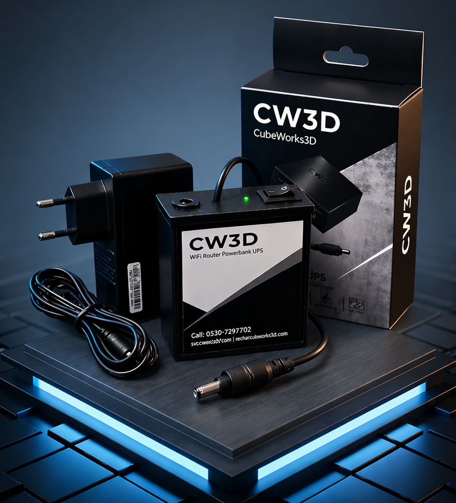 Mini UPS For Wifi Router + Charging Adaptor